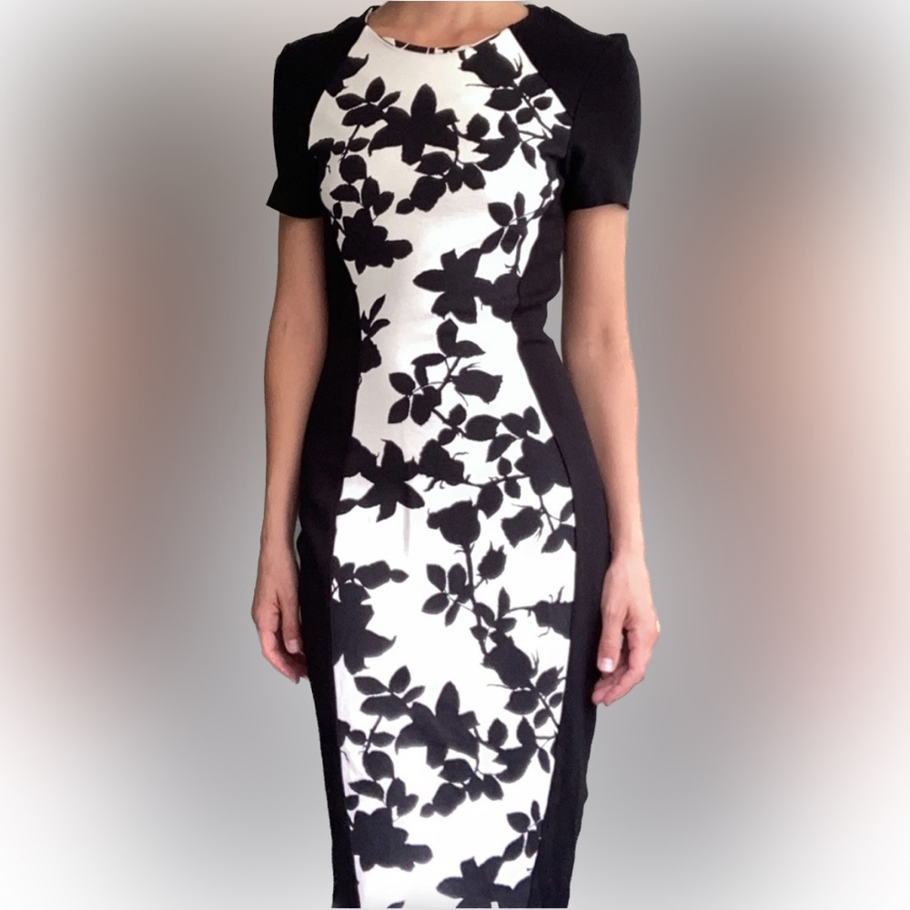 H&M Black and White Dress